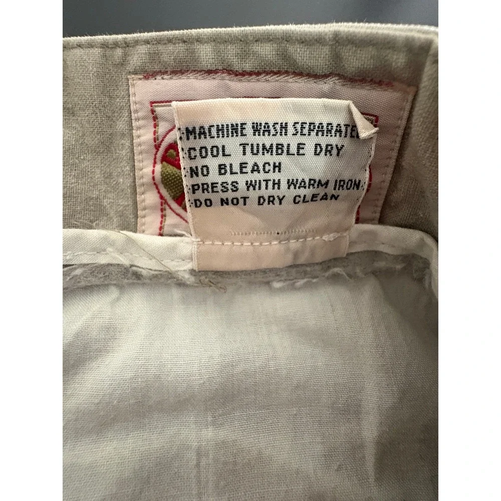 Banana Republic Mens Tan Zip Off Convertible Safari Cargo Pants 38x30 Vintage